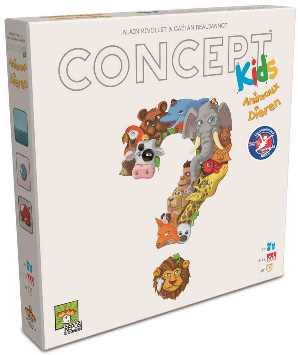 Repos Production concept kids dieren - educatief bordspel voor 4+ jaar