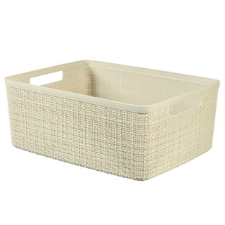 Curver jute mandje m 12l offwhite