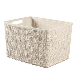 Curver jute mand l 20l offwhite