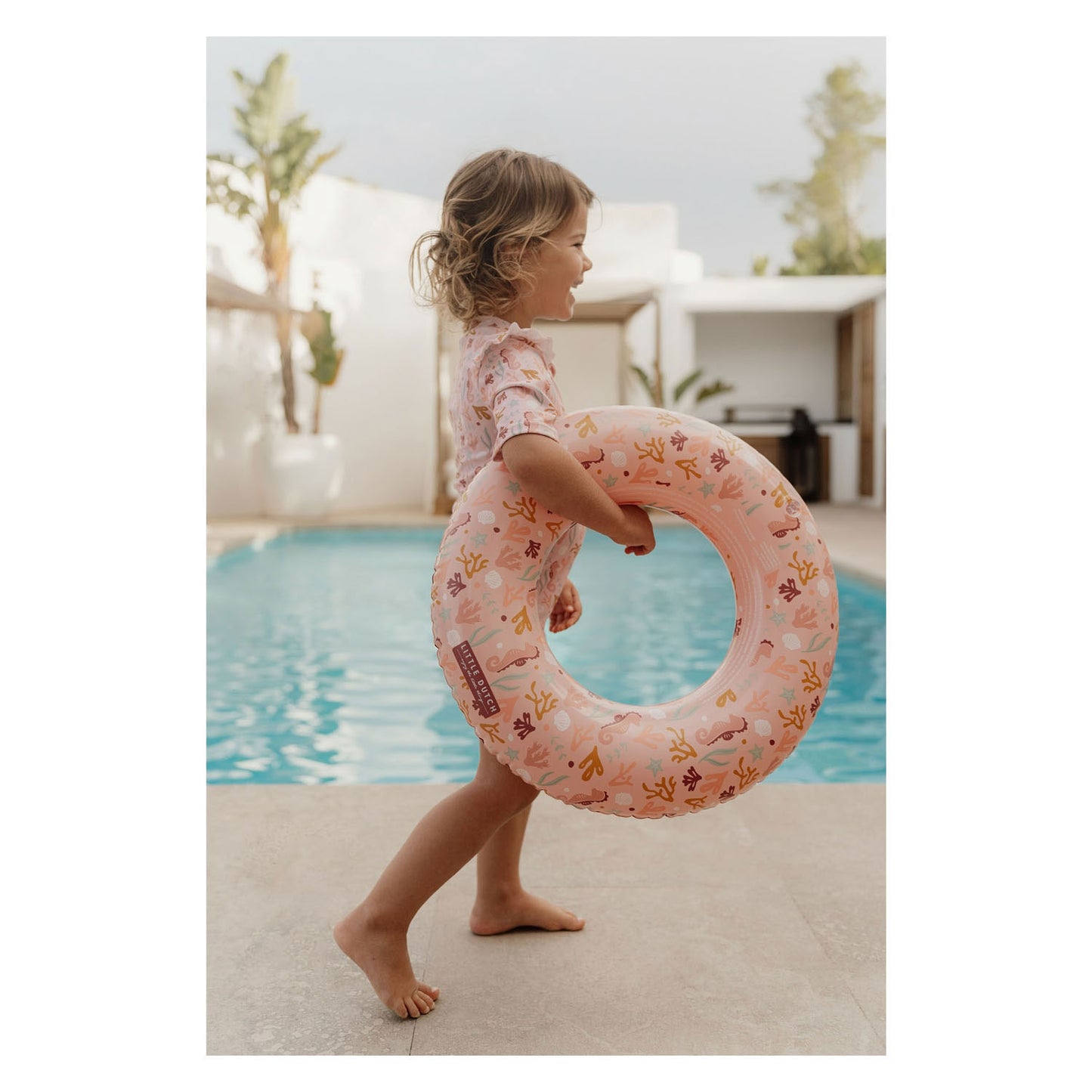 Little Dutch ocean dreams zwemring roze, 50cm