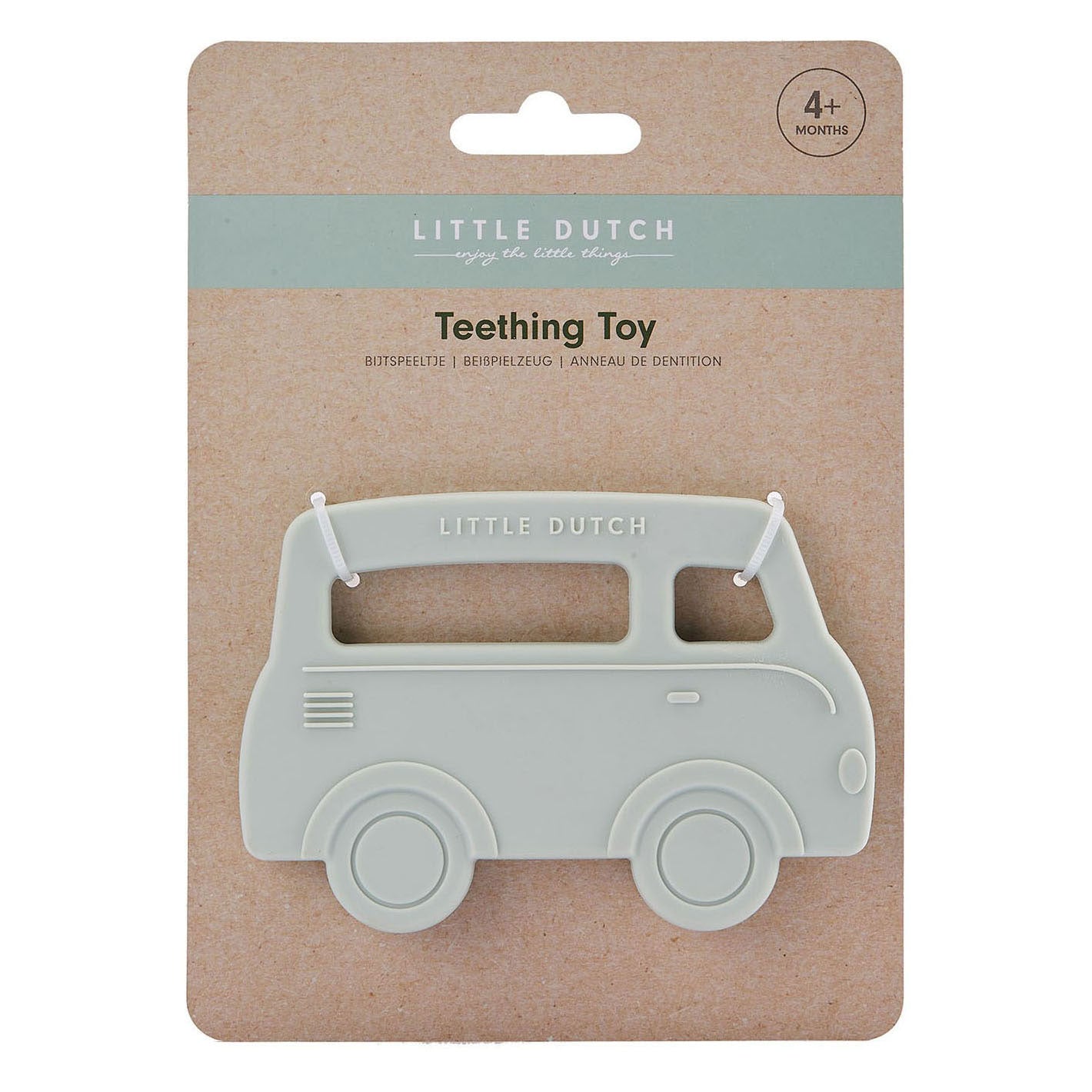 Little Dutch siliconen bijtring bus