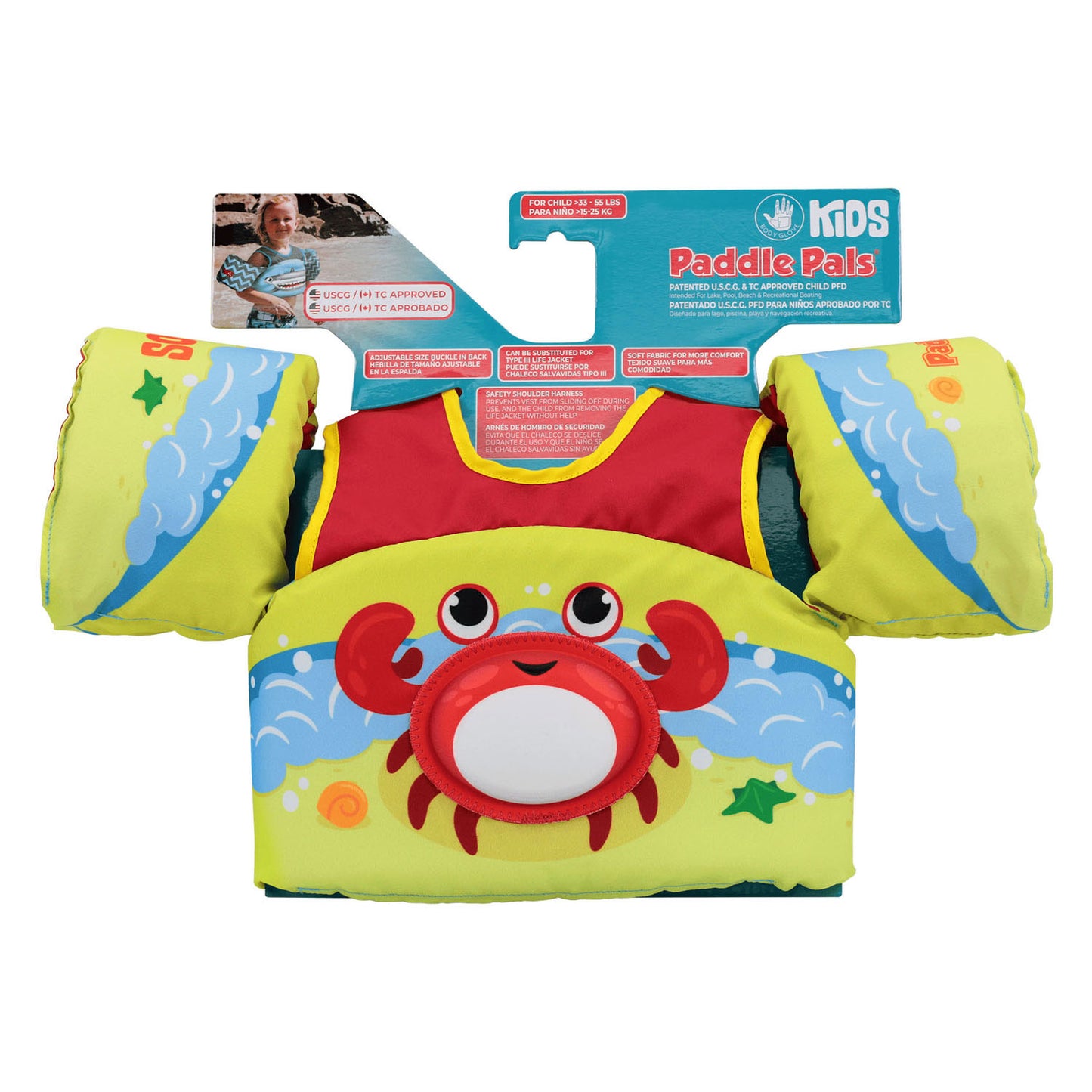 Body Glove Paddle pal zwemvest krab, 3-6 jaar