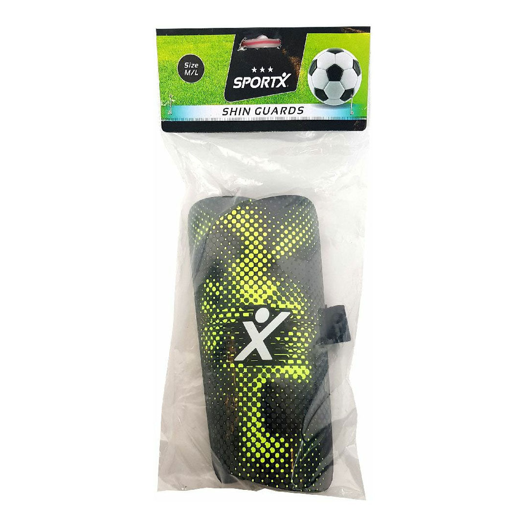 SportX scheenbeschermers groen zwart