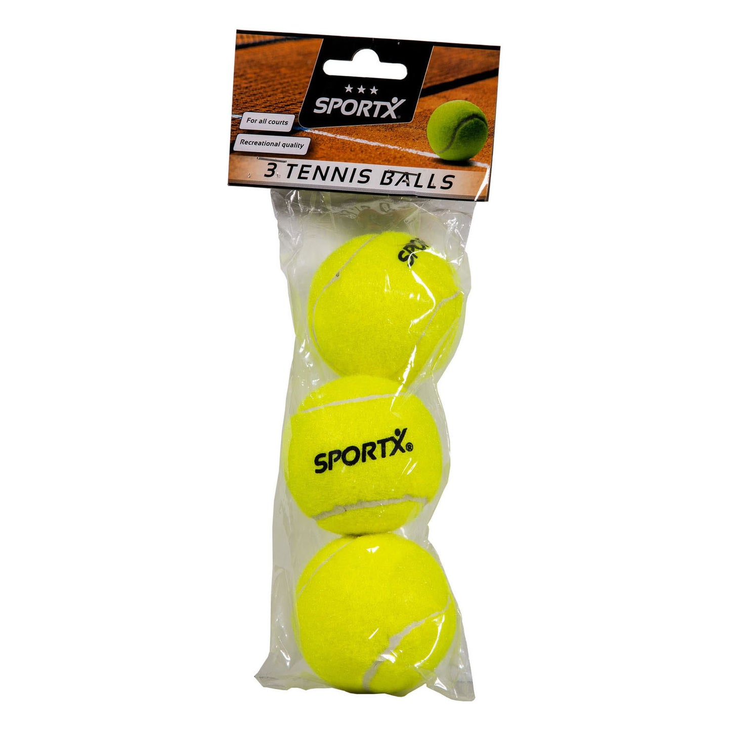 SportX tennisballen, 3st.