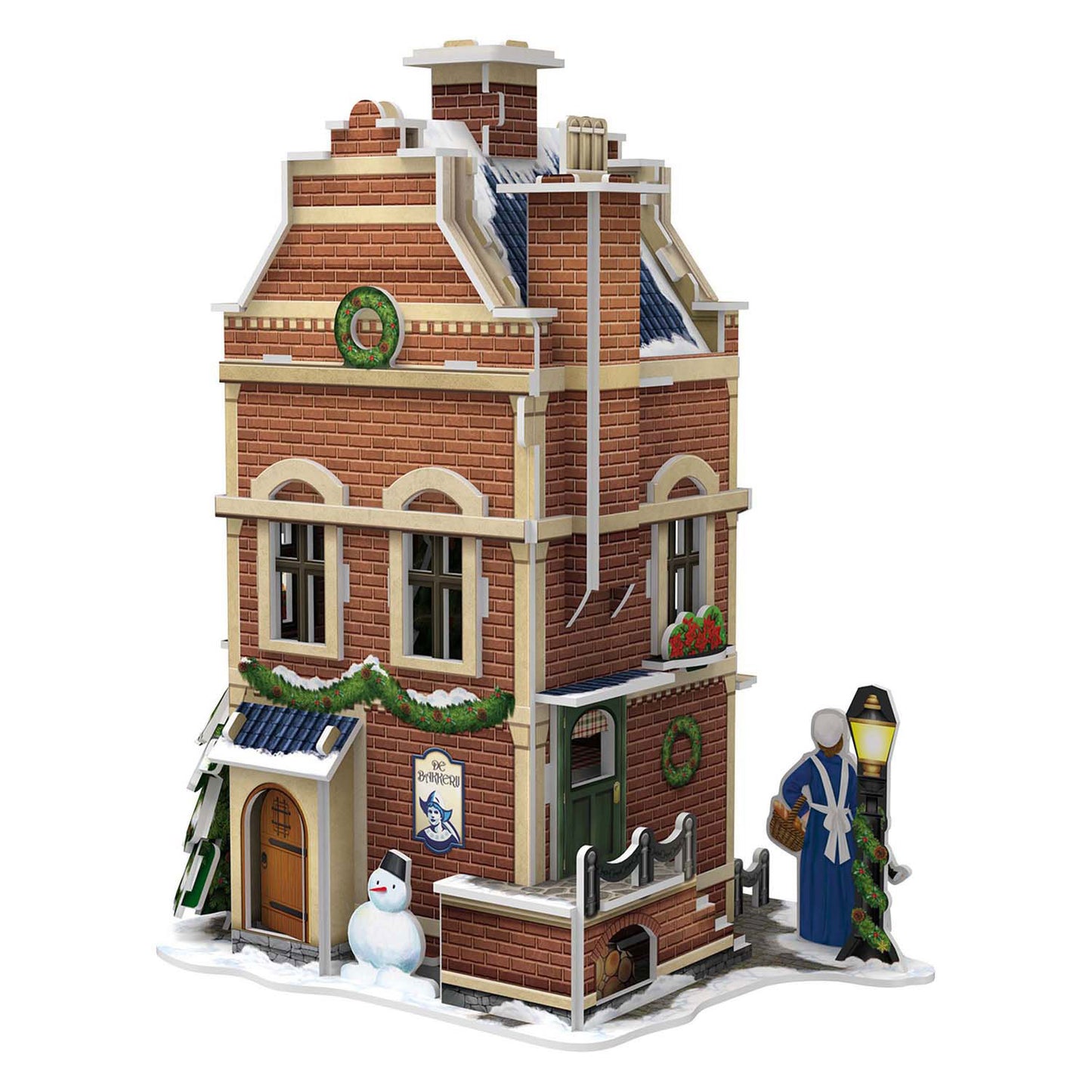 Cubic Fun 3d puzzel hollanse bakkerij met led verlichting - 65st.