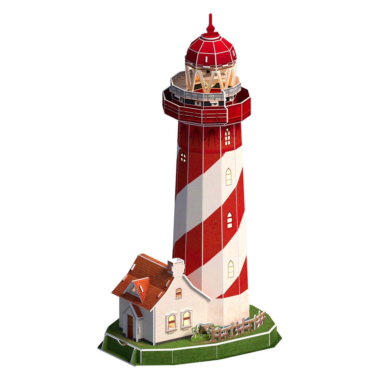 Cubic Fun 3d puzzel vuurtoren led, 51st.