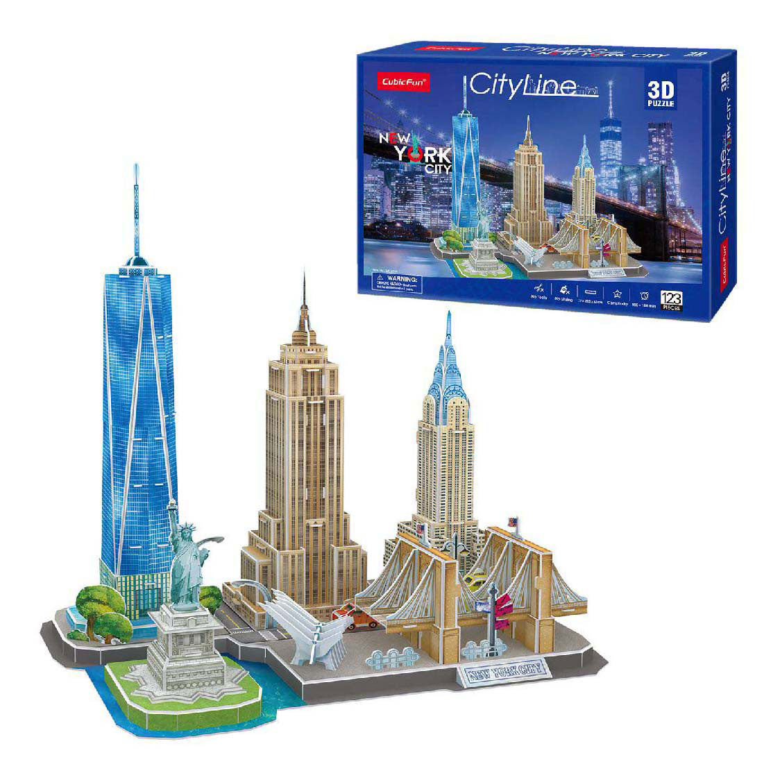 Cubic Fun 3d puzzel city line new york city