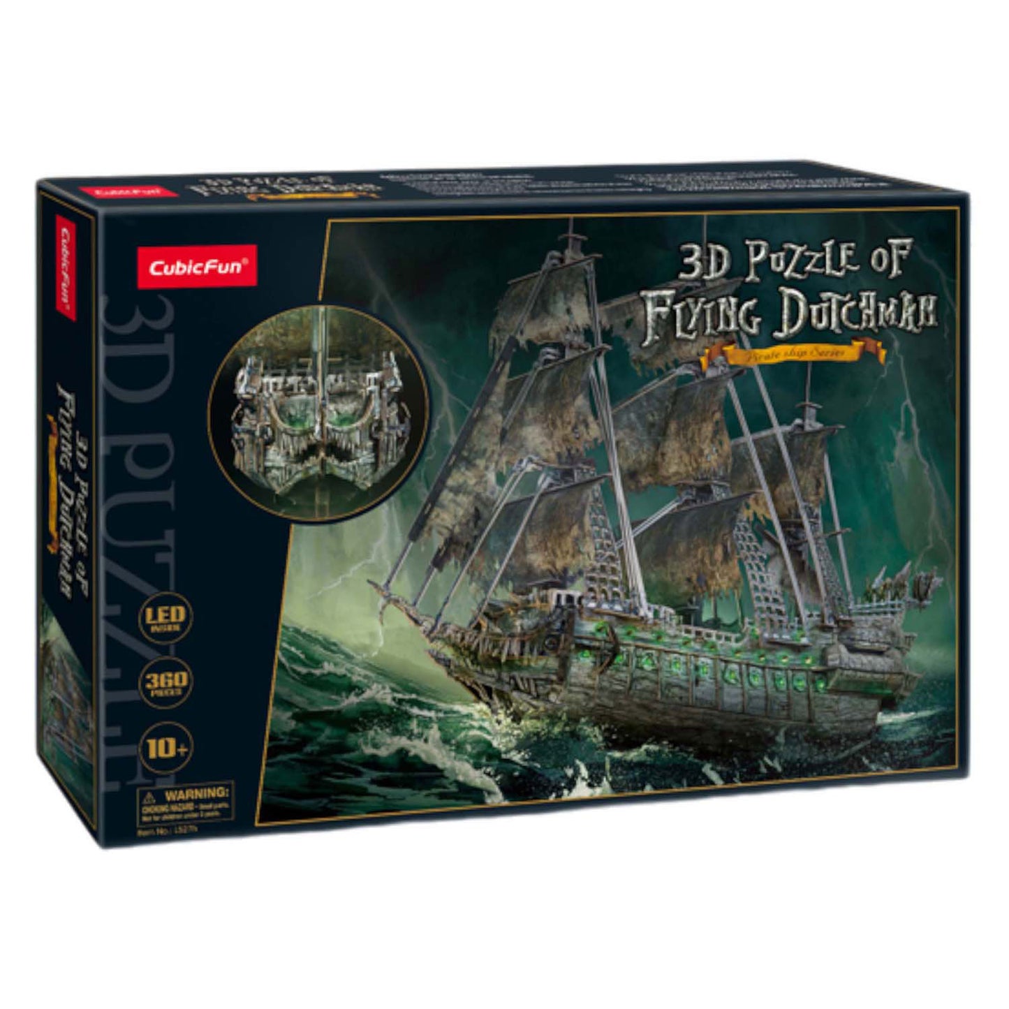 Cubic Fun 3d puzzel flying dutchman met led verlichting