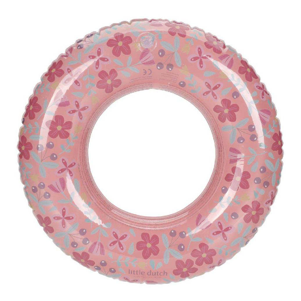 Little Dutch pink flower zwemring, 50cm