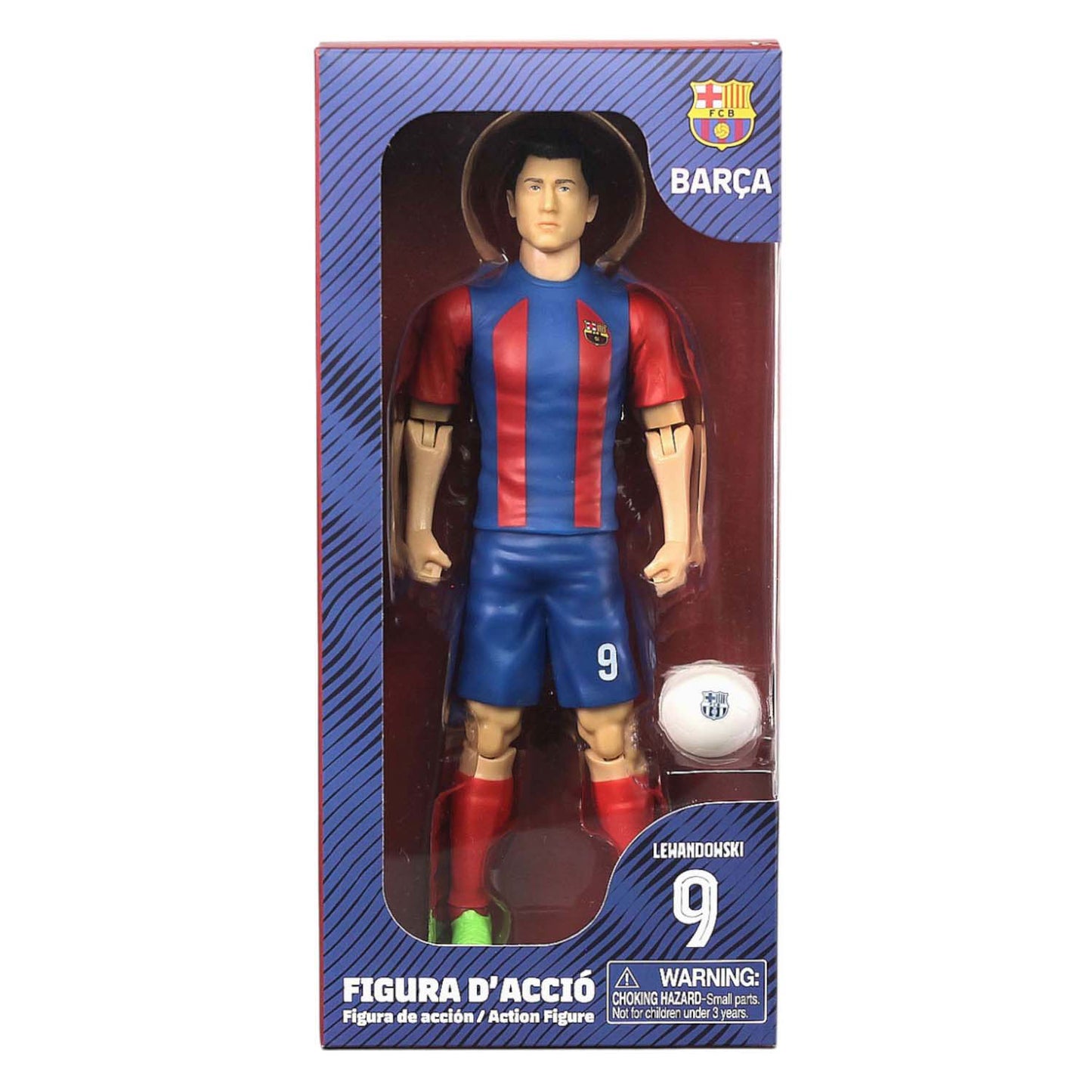 Rc Voetbalfiguur fc baelona robert lewandowski, 20cm