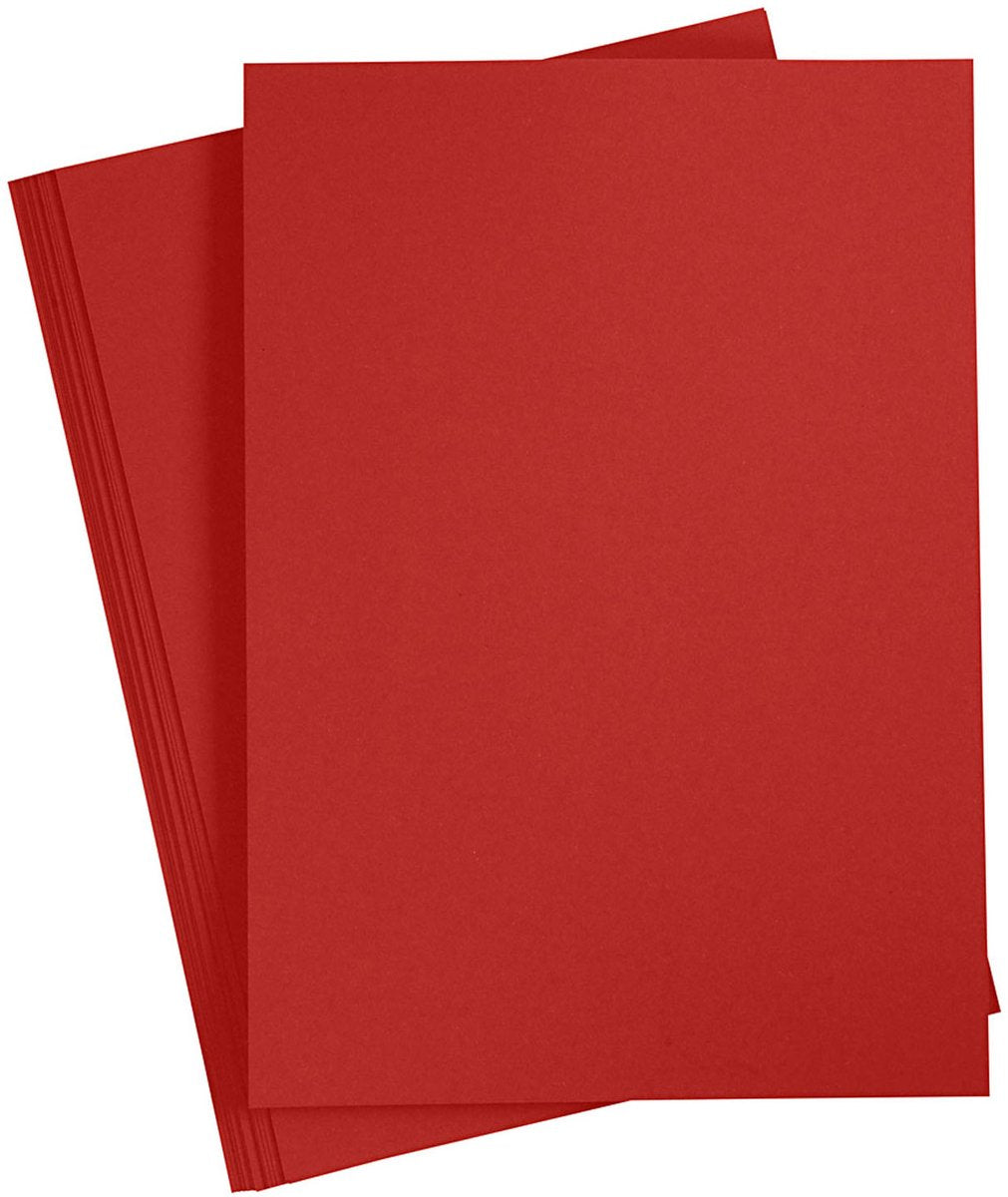 Creativ Company Gekleurd karton bordeaux a4, 20 vel