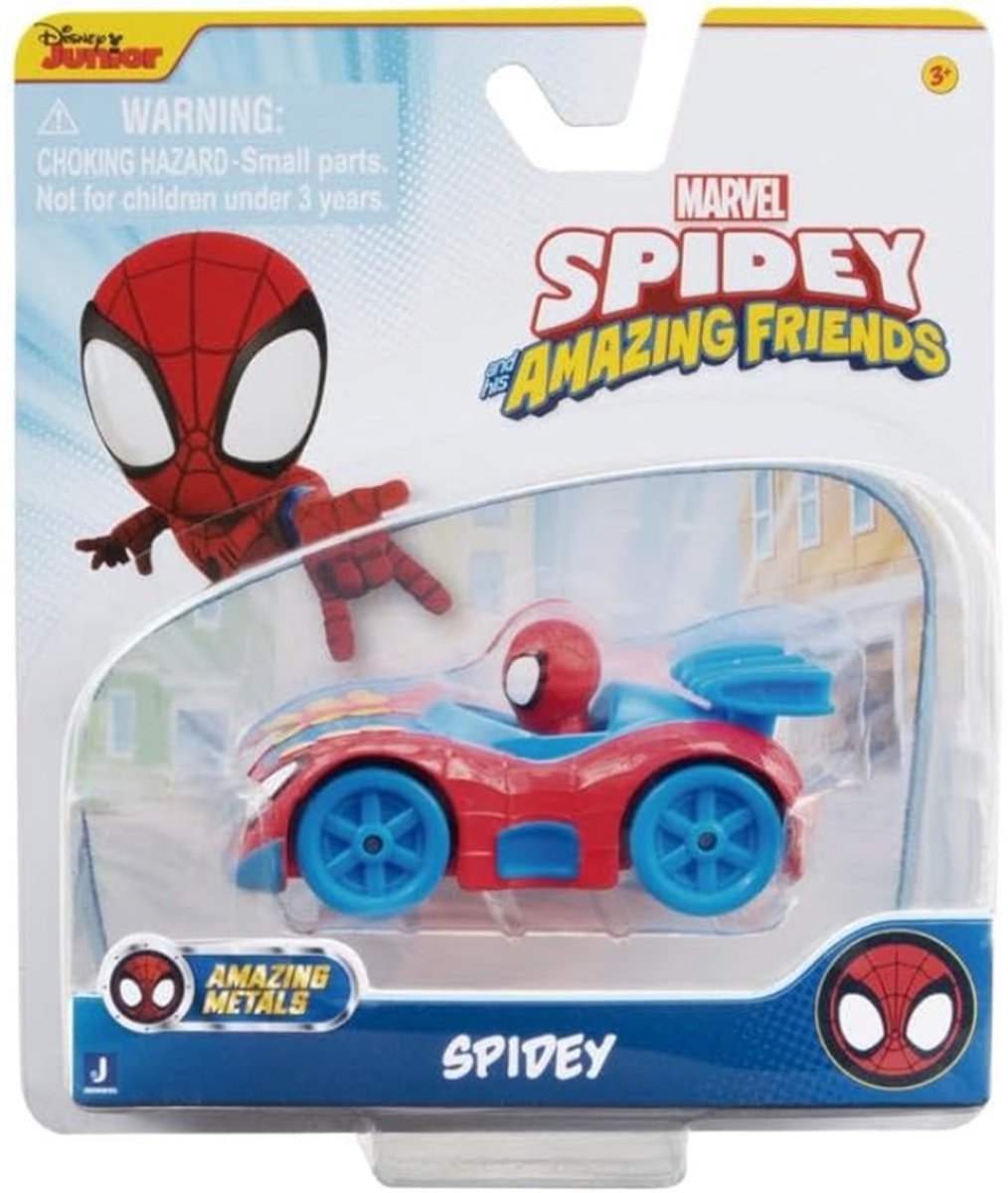 Jazwares Spidey amazing friends spidey voertuig 7 cm - metaal - die cast - actiefiguur