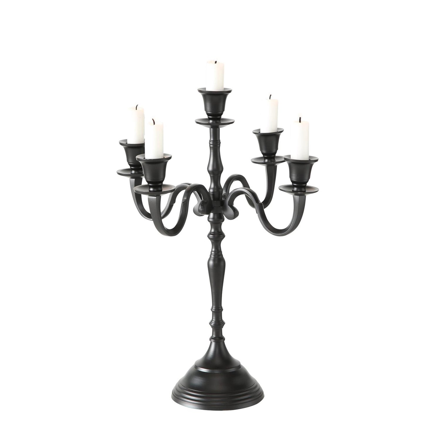 Boltze Home Kandelaar h40cm zwart alu 5-armig