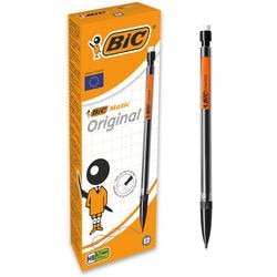 BIC Vulpotlood matic 0,7mm hb zwarte houder gum cilp navulbaar