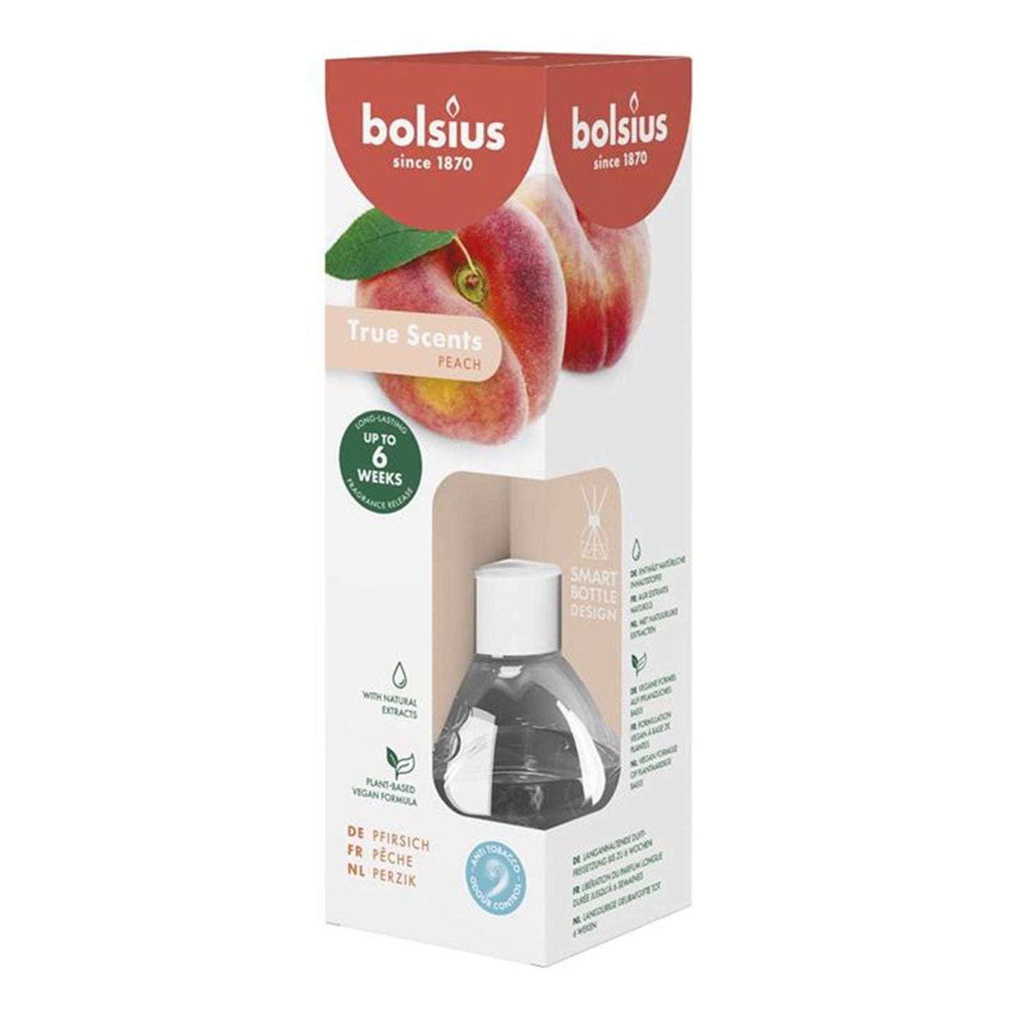 Bolsius geurstokjes 60ml peach