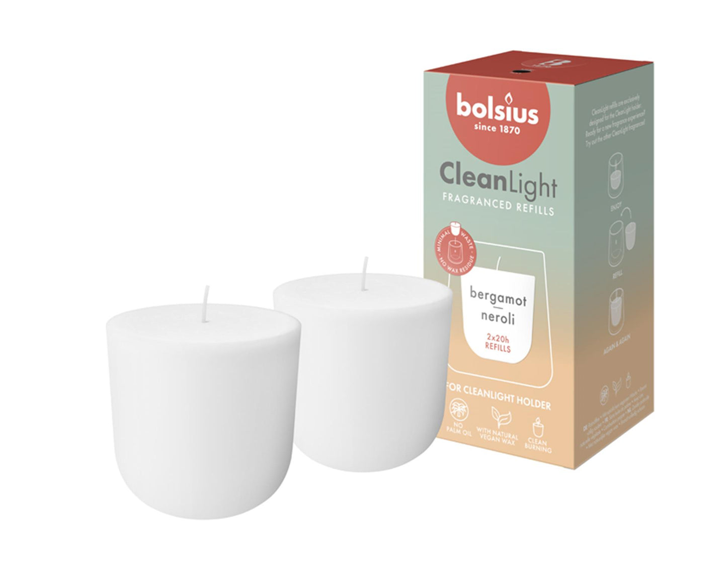 Bolsius refill clean light bergamot