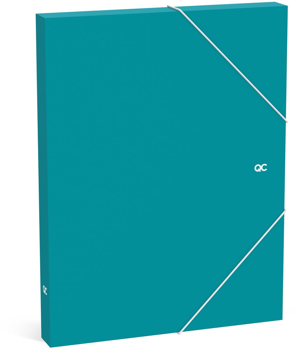 QC COLOUR documenten box - teal