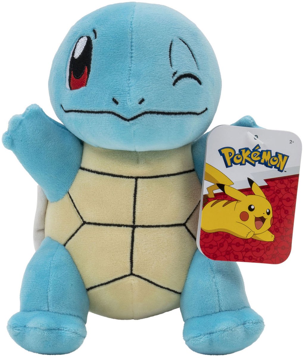 Jazwares Pokémon pluche - squirtle - 20cm