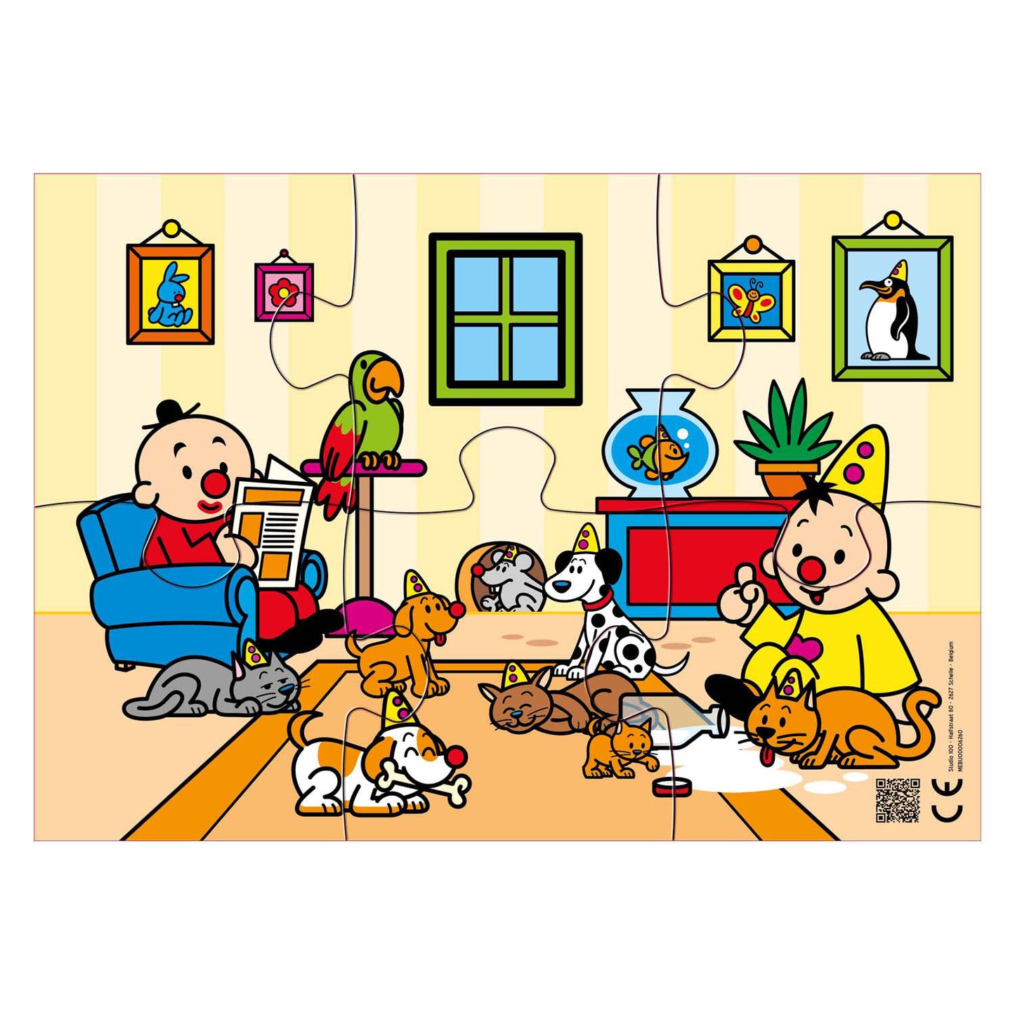 Studio 100 Bumba puzzel waf waf miauw miauw - 6st.