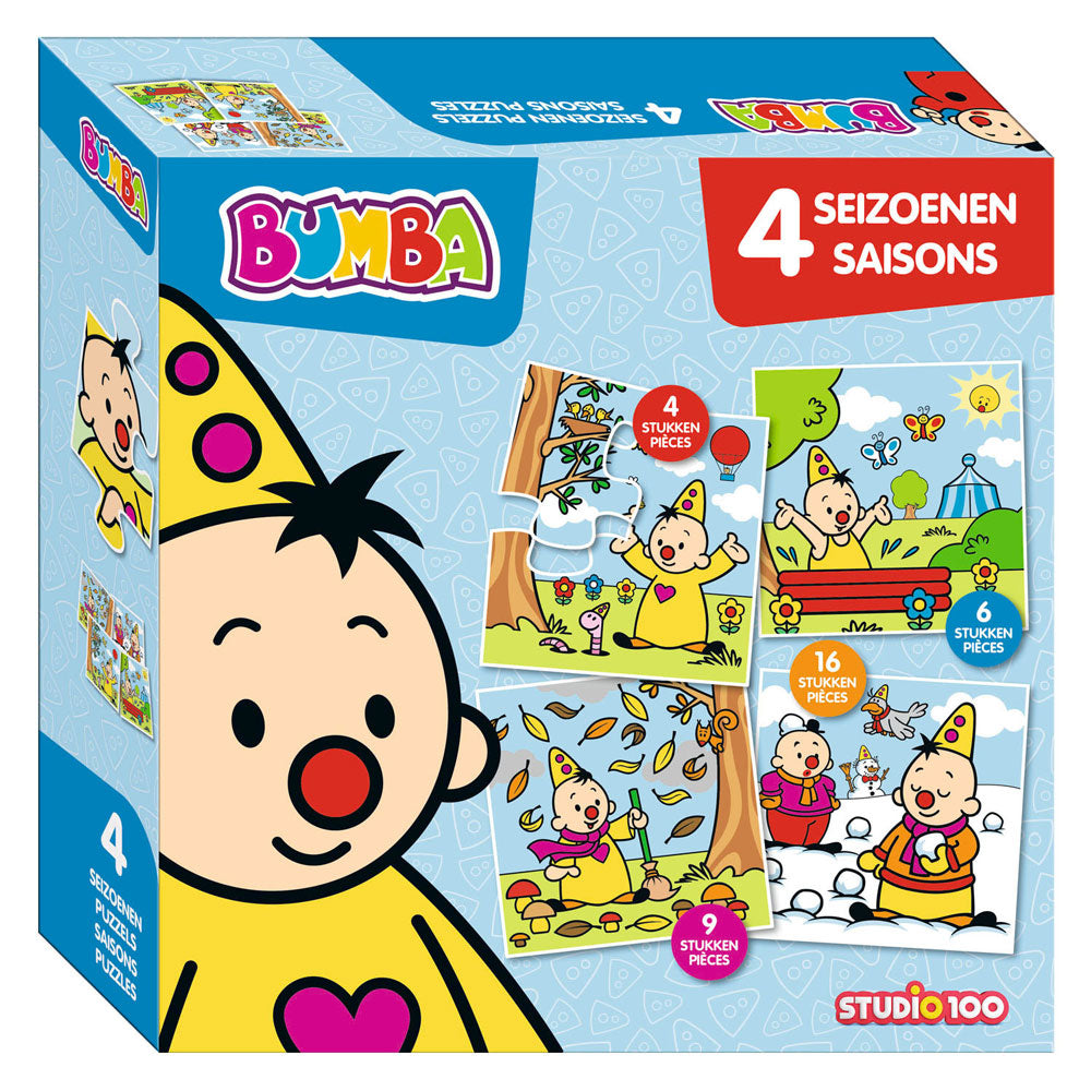 Studio 100 Bumba 4 in 1 puzzel - seizoenen