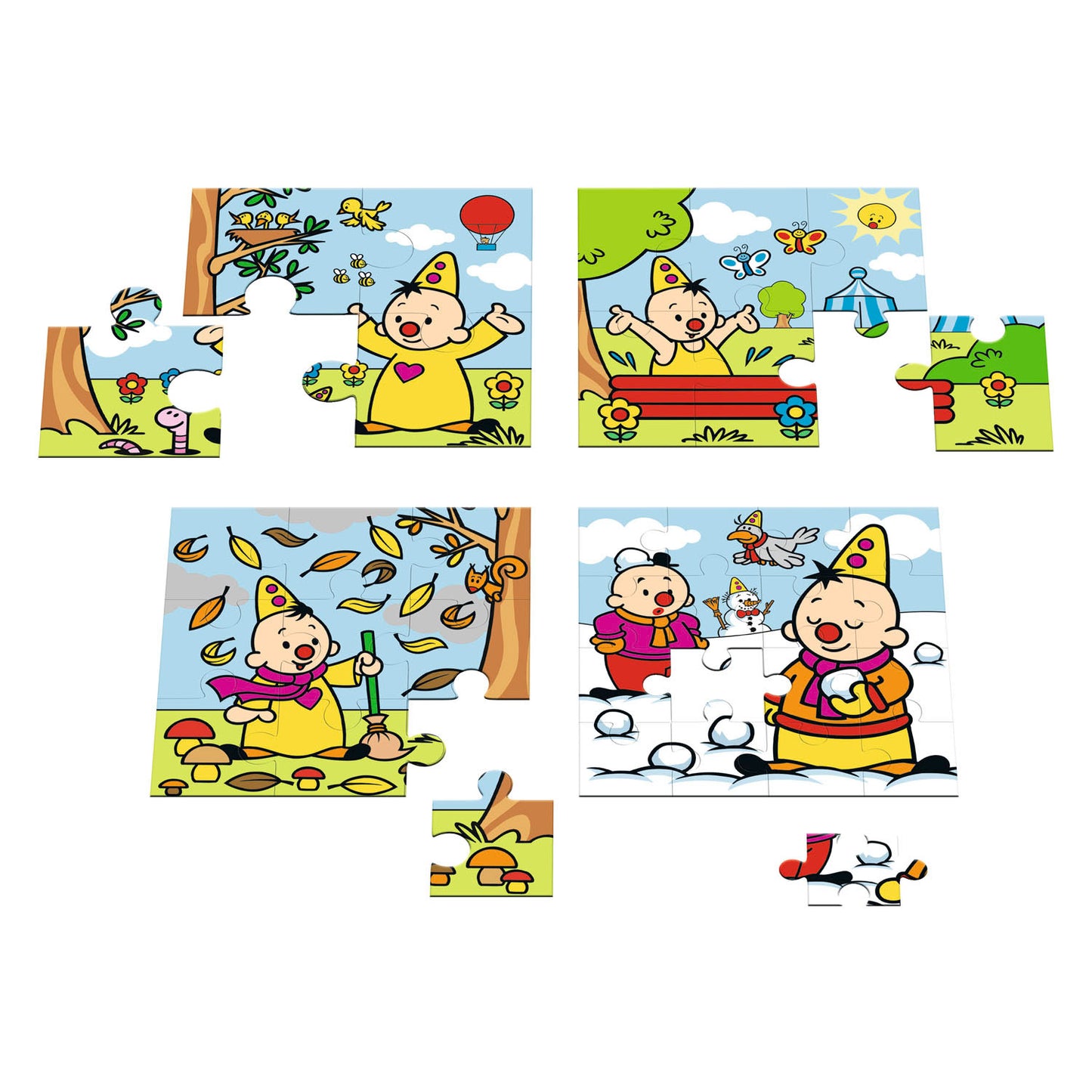 Studio 100 Bumba 4 in 1 puzzel - seizoenen