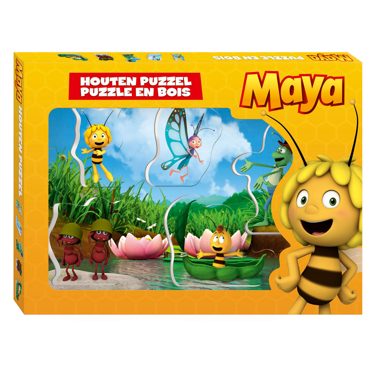 Studio 100 Maya houten puzzel met dikke stukken - formaat a4