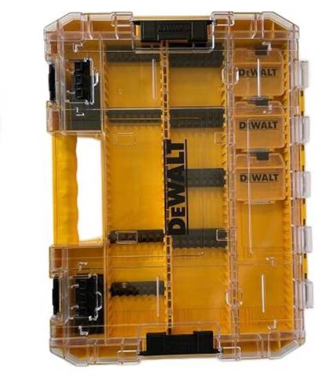 DeWalt tough case+ - organizers voor accessoires - 440mm x 330mm x 52mm - water- en stofbescherming - in veelvoud te personaliseren