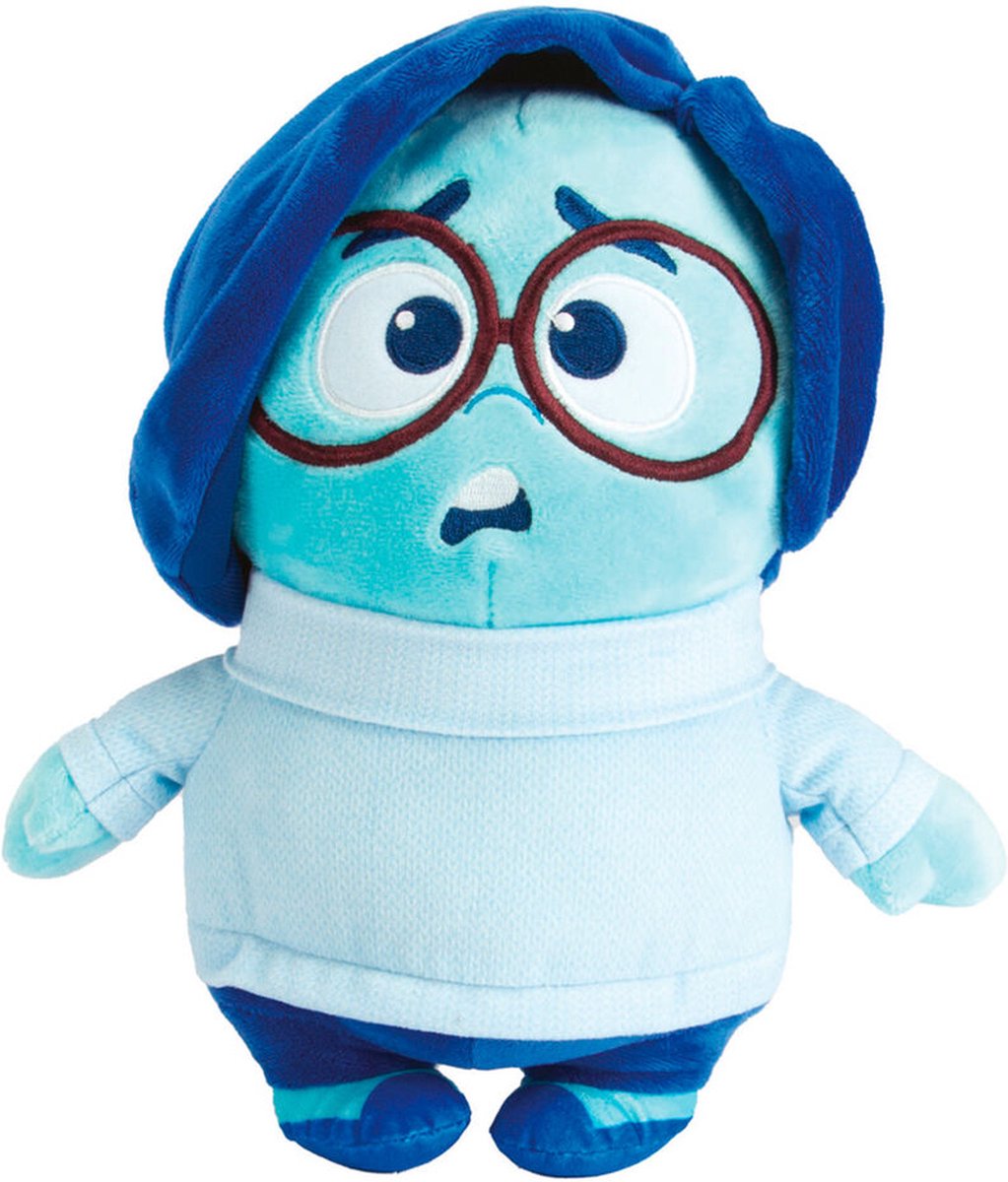 Simba Disney pixar inside out sadness zachte pluche knuffel 25 cm - blauw