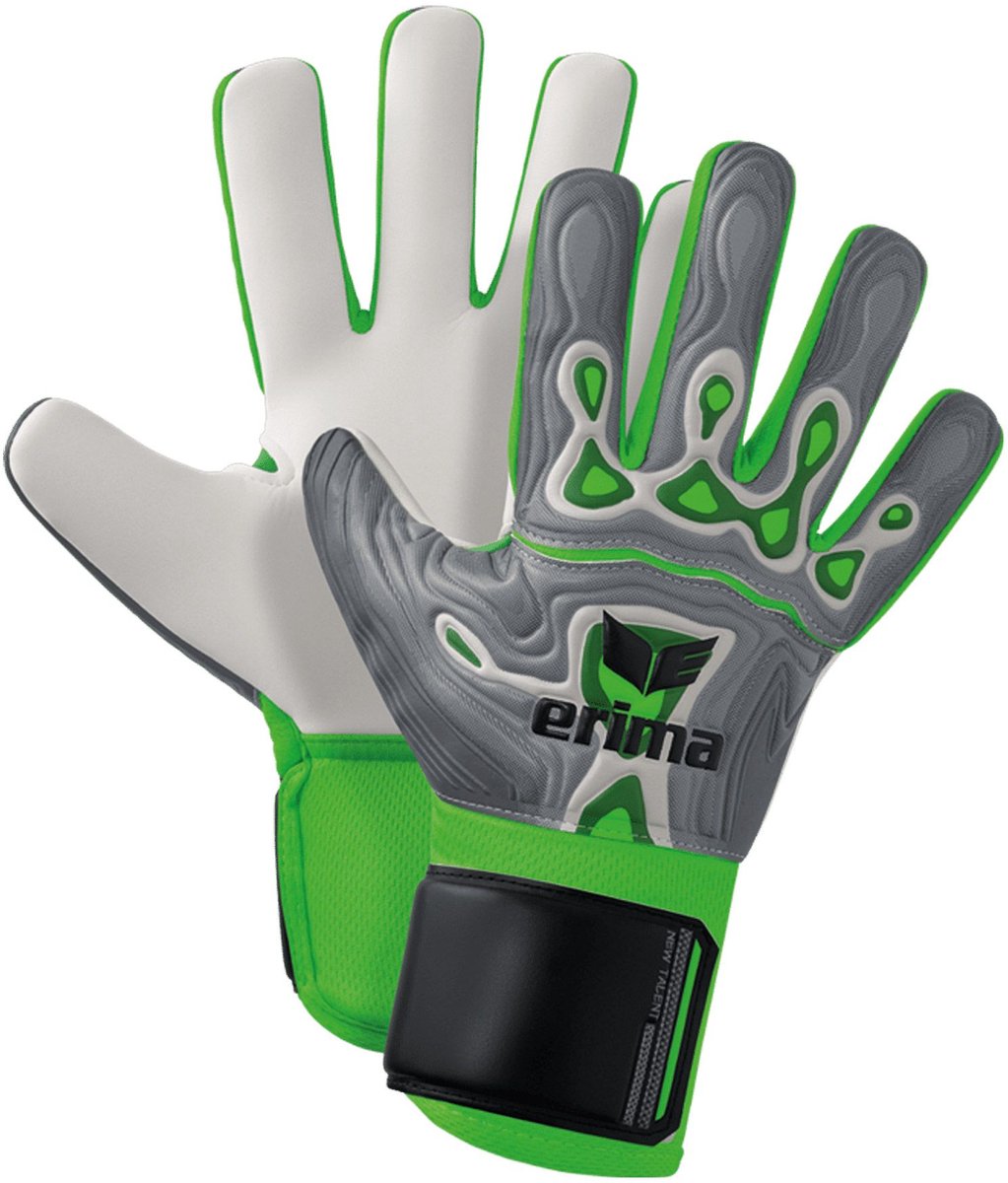 Erima flex-ray new talent keepershandschoenen kinderen - grijs groen | maat: 4