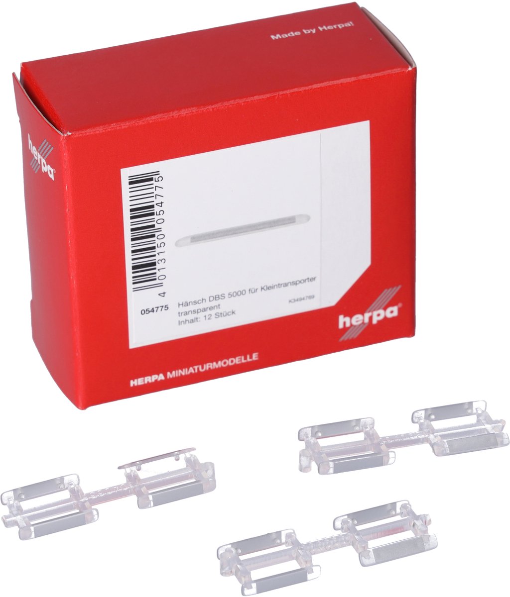 Herpa Hänsch dbs 5000 zwaaibalk transporter, transparant (12 st.)