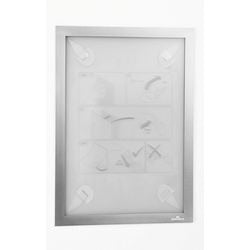 Informatiekader Durable Duraframe Wallpaper A4 Zilver