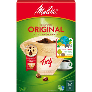 Melitta koffiefilter 1x4 80st