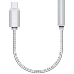 USB-C naar 3,5 mm adapterkabel Xlayer PREMIUM zilver