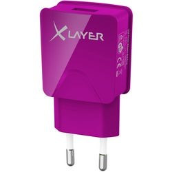 USB stroomadapter Xlayer 214115 paars