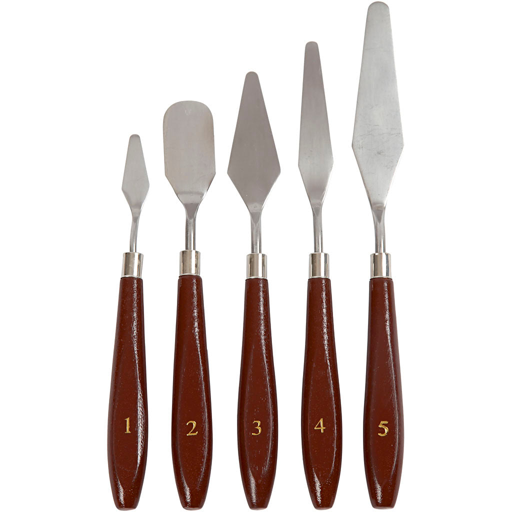 Creativ Company Https: www.cchobby.nl paletmessen-set-l-17-23-cm-b-1-5-2-5-cm-5-stuk-1-doos