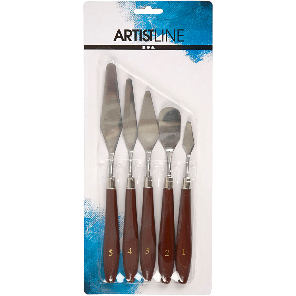 Creativ Company Https: www.cchobby.nl paletmessen-set-l-17-23-cm-b-1-5-2-5-cm-5-stuk-1-doos