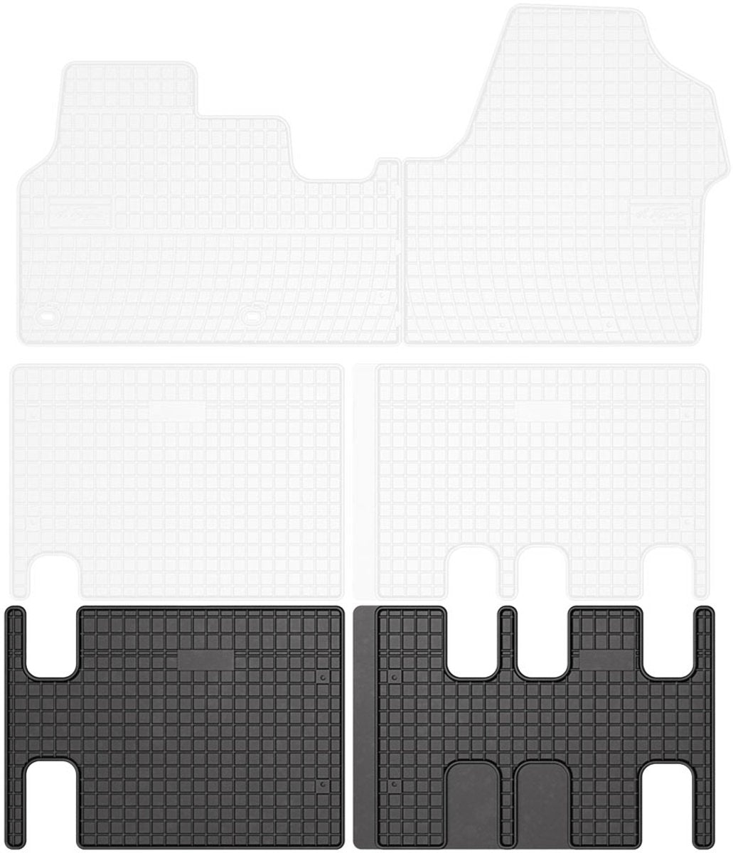 Frogum Rubbermatten opel vivaro c 2019-heden (rubbermat 3e zitrij) -