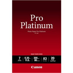 Fotopapier Canon PT-101 Pro Platinum A3 wit 20 vel
