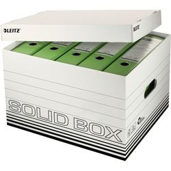 Archiefdozen met flapdeksel Leitz Solid 20 kg wit