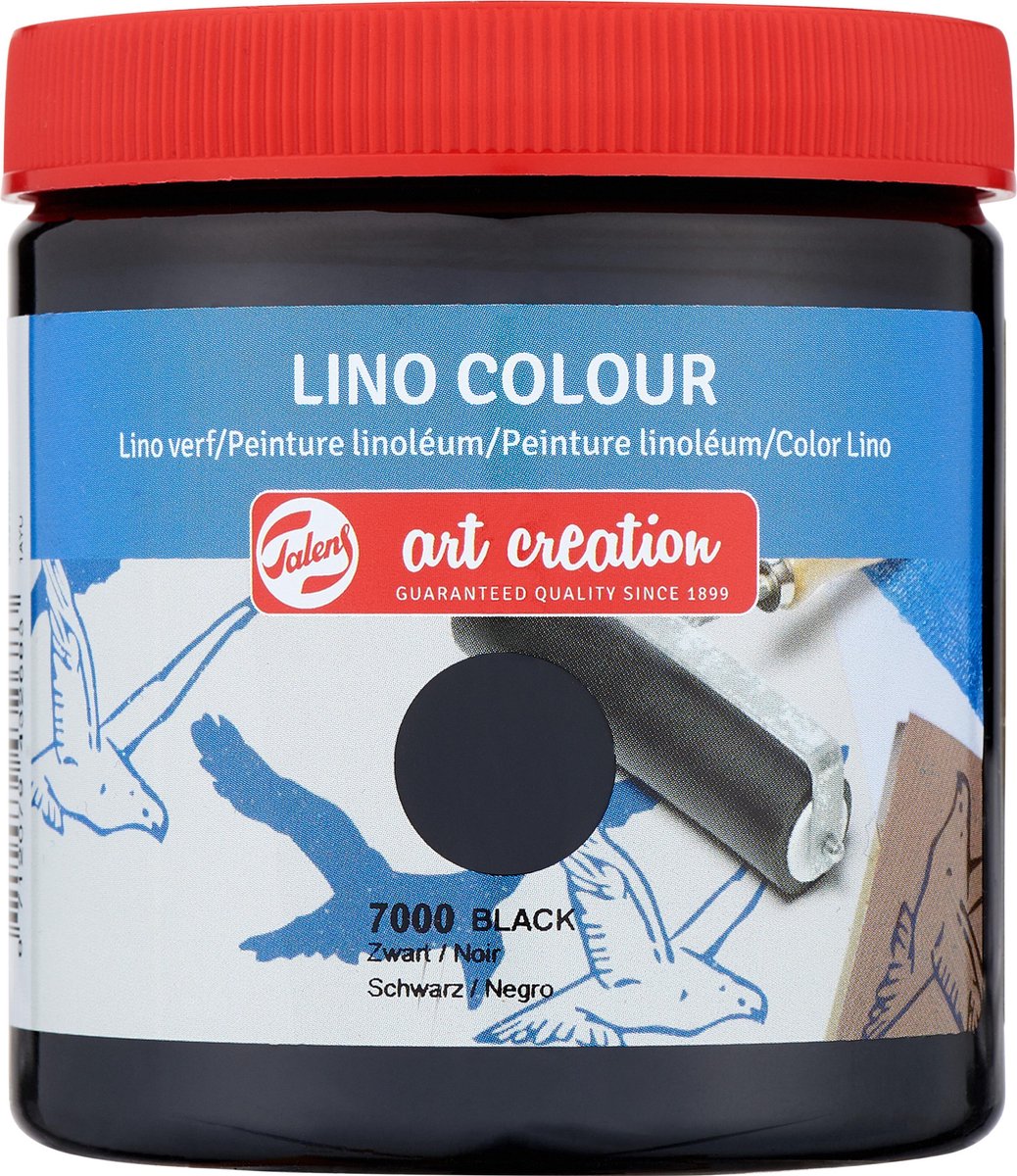 Talens Art Creation linoverf 250ml - zwart - linoleum - blockprint