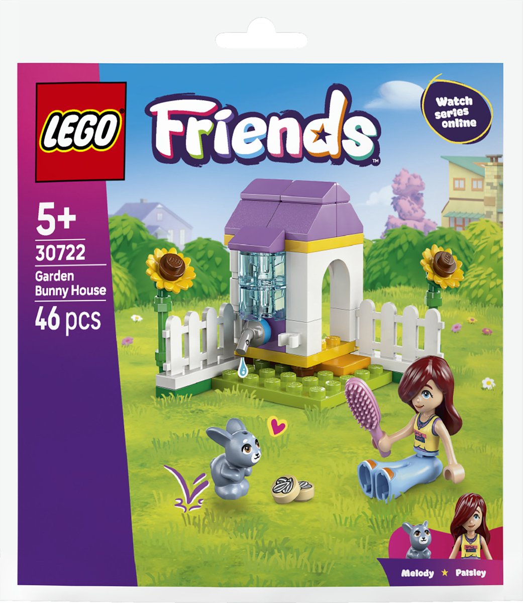 LEGO friends 30722 konijnenhok in de tuin