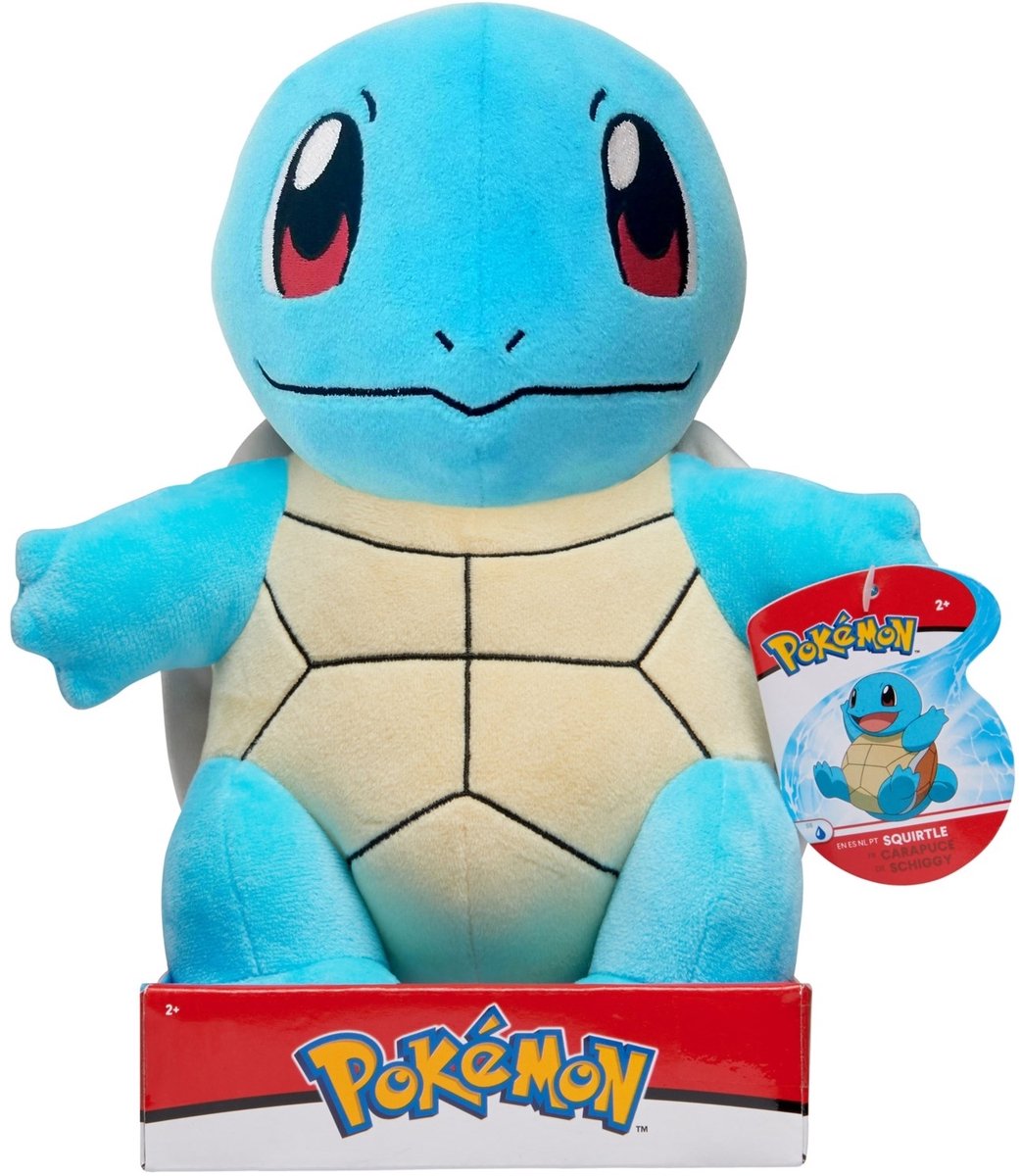 Jazwares Pokémon pluche - squirtle 24 cm