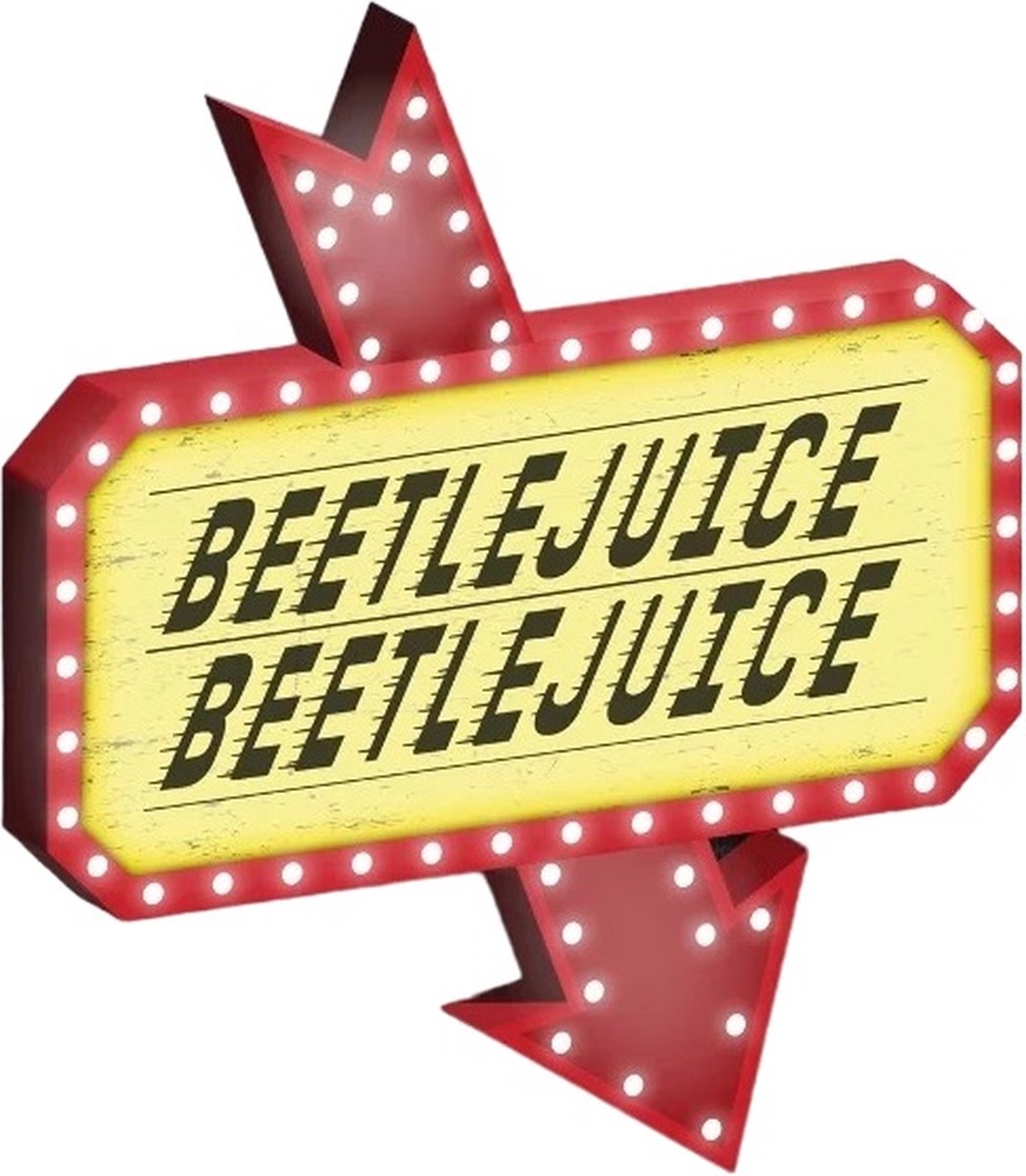 Paladone Beetlejuice icon accent light – officieel gelicentieerde merchandise uit de iconische retro horrorfilm, spooky kamerdécor en cadeau, goth slaapkameraccessoire en nachtlamp voor alle leeftijden –