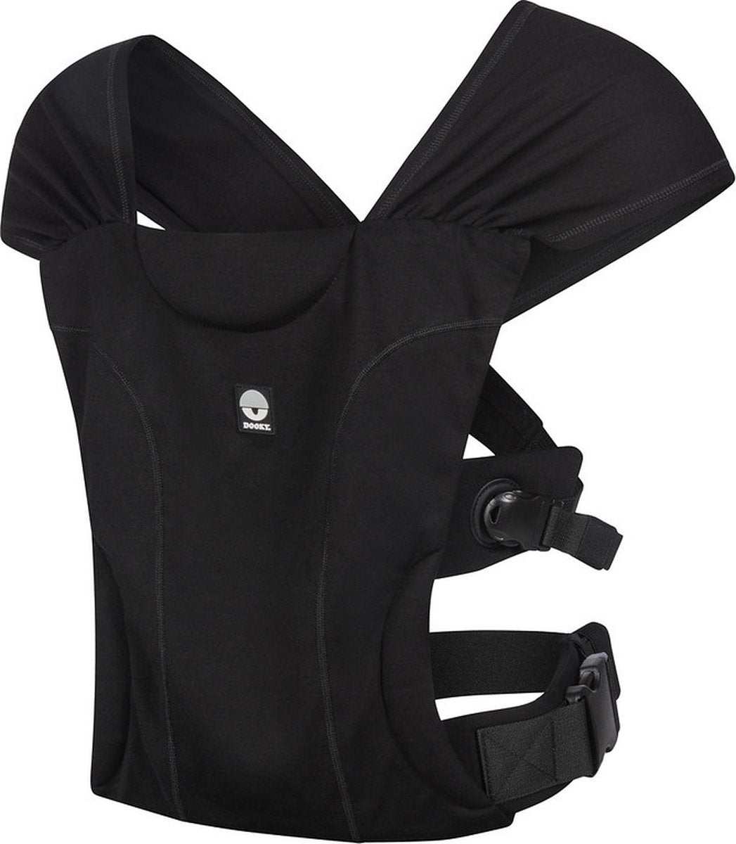 Dooky® Dooky baby draagzak en baby draagdoek in één - hybrid baby carrier be one black - draagzak baby vanaf geboorte 56-74 cm - draagdoek baby newborn - ergonomische draagzak - babydraagzak