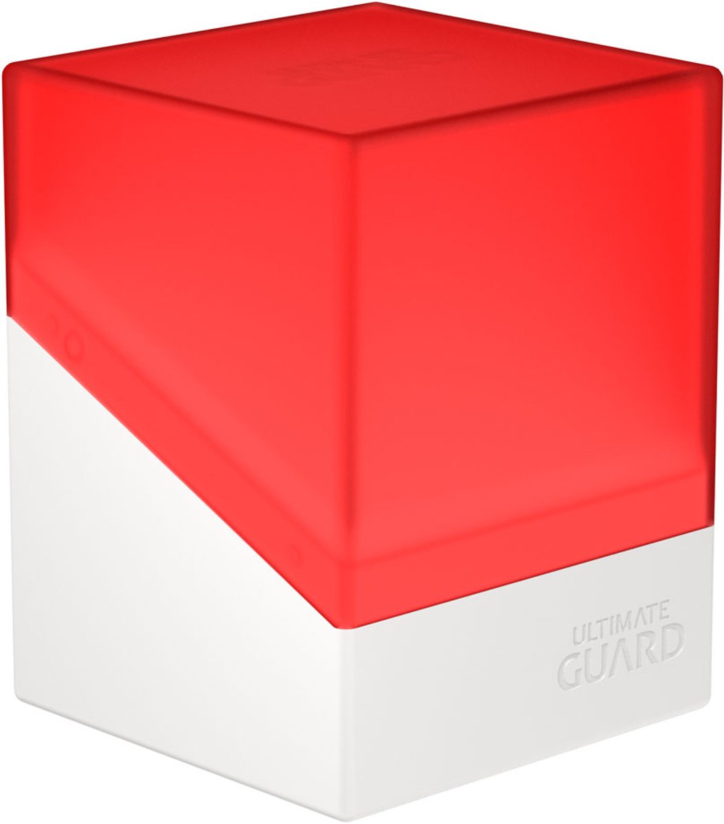 Ultimate Guard boulder 100+ synergy - red white card boxes
