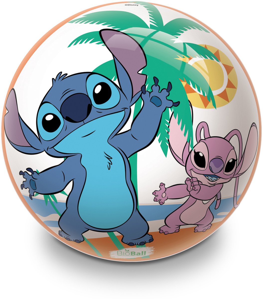 Van Der Meulen disney stitch speelbal 23cm multicolor kunststof.