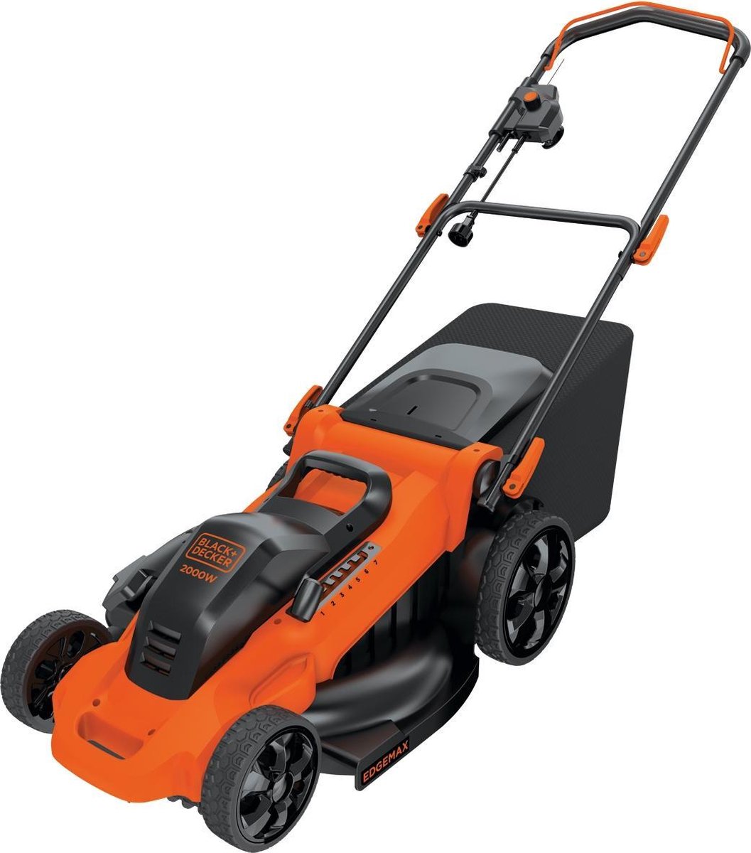 BLACK+DECKER 2000w grasmaaier 48cm geschikt tot 600m² - lm2000-qs