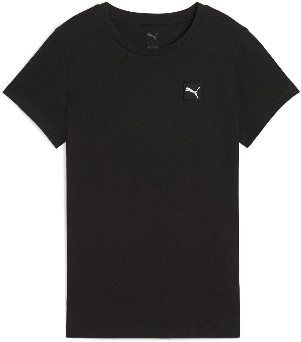 PUMA ess elevated tee dames t-shirt - black