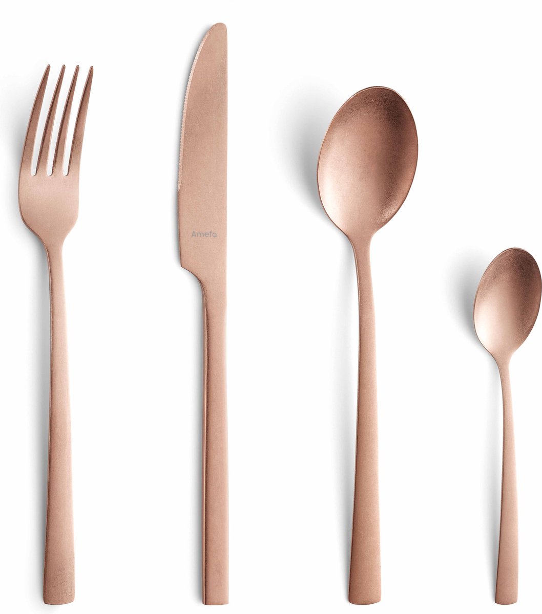 Amefa manille vintage - koper -16 delige bestekset - 4 persoons