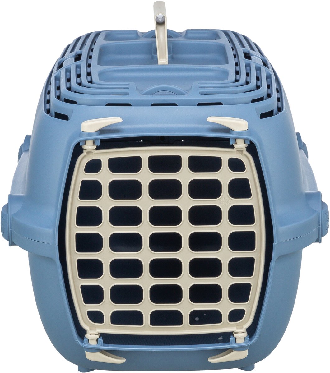 Trixie Reismand relax 1 blauw - geschikt tot 6 kg - 48x30x32 cm met handvat en draaisluiting